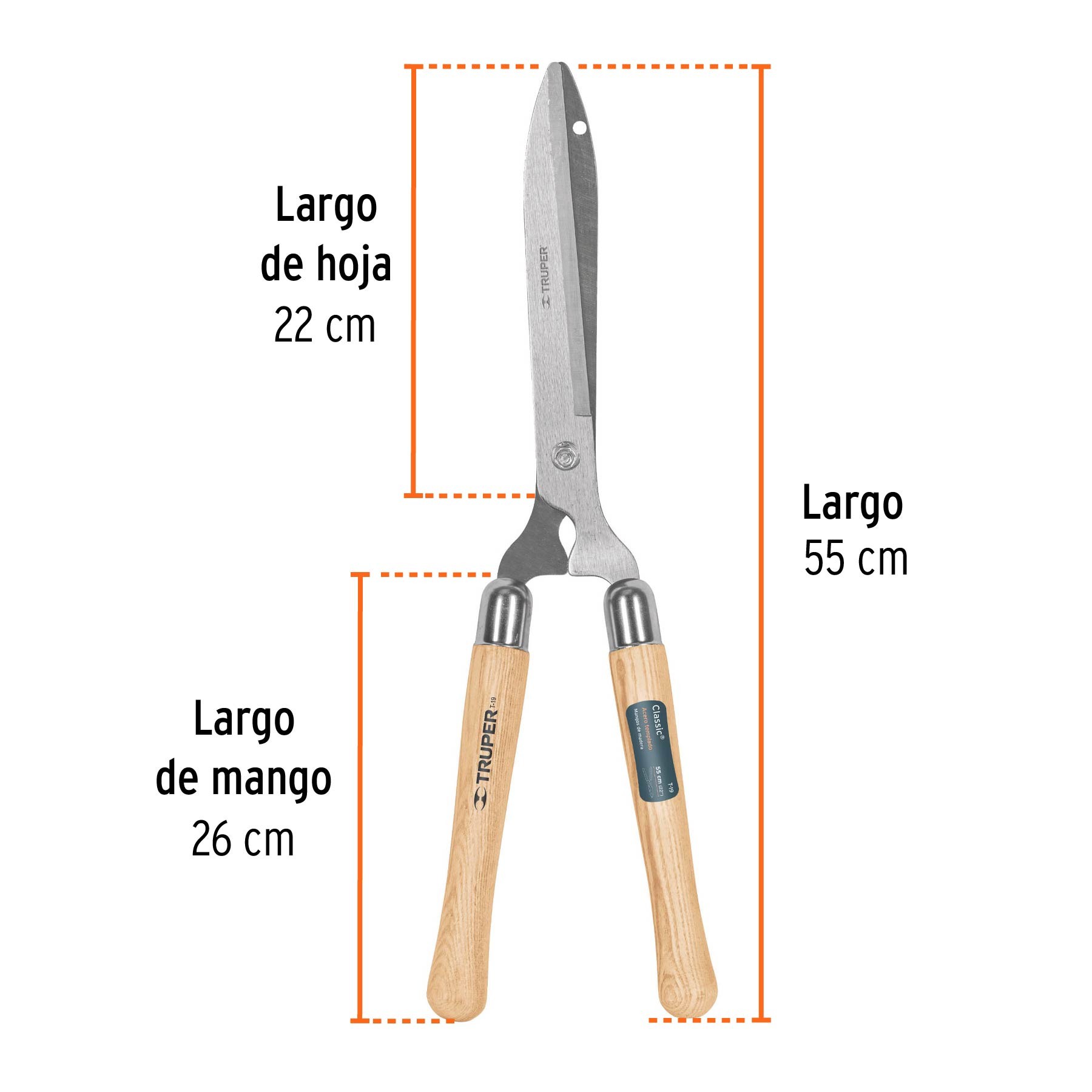 Tijera Para Poda 55 Cm Classic Mangos De Madera Truper Tijeras Para