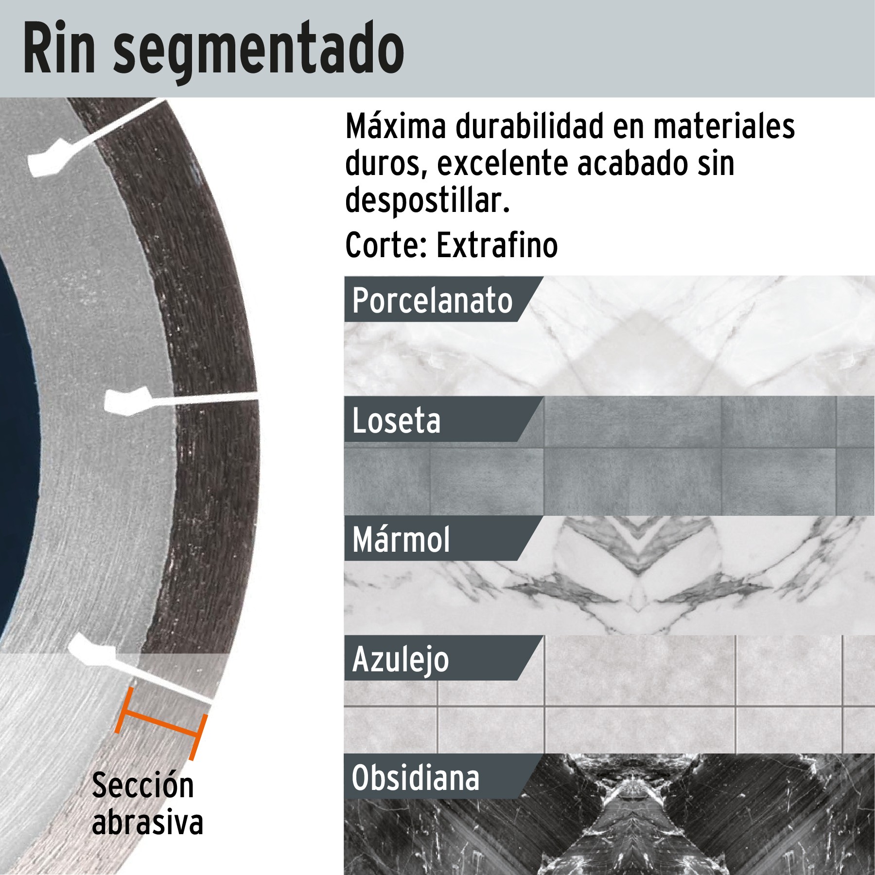 Disco De Diamante De X Mm Corte De Porcelanato Discos Diamante