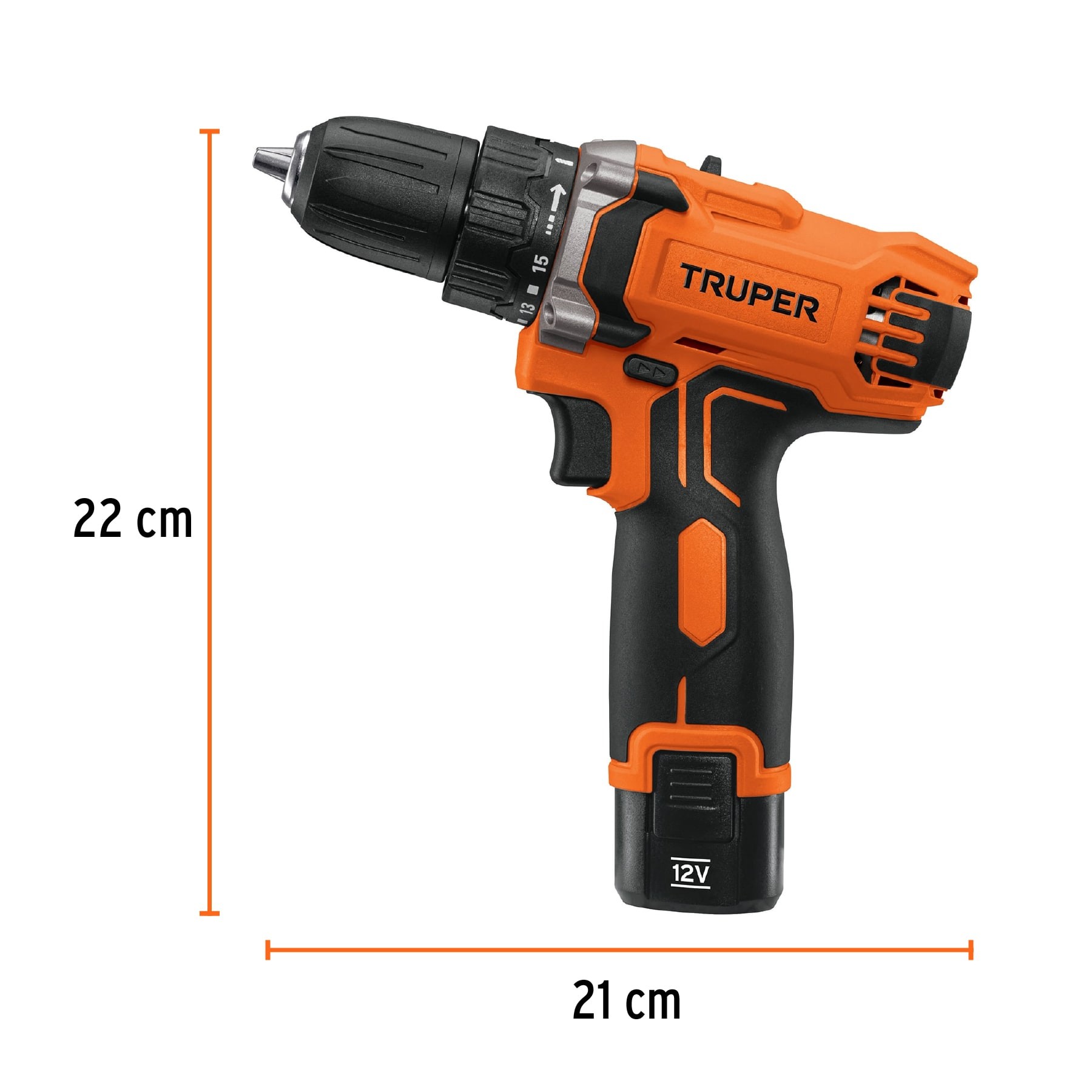 Taladro compacto inalámbrico 3 8 12 V Truper Taladros 18653