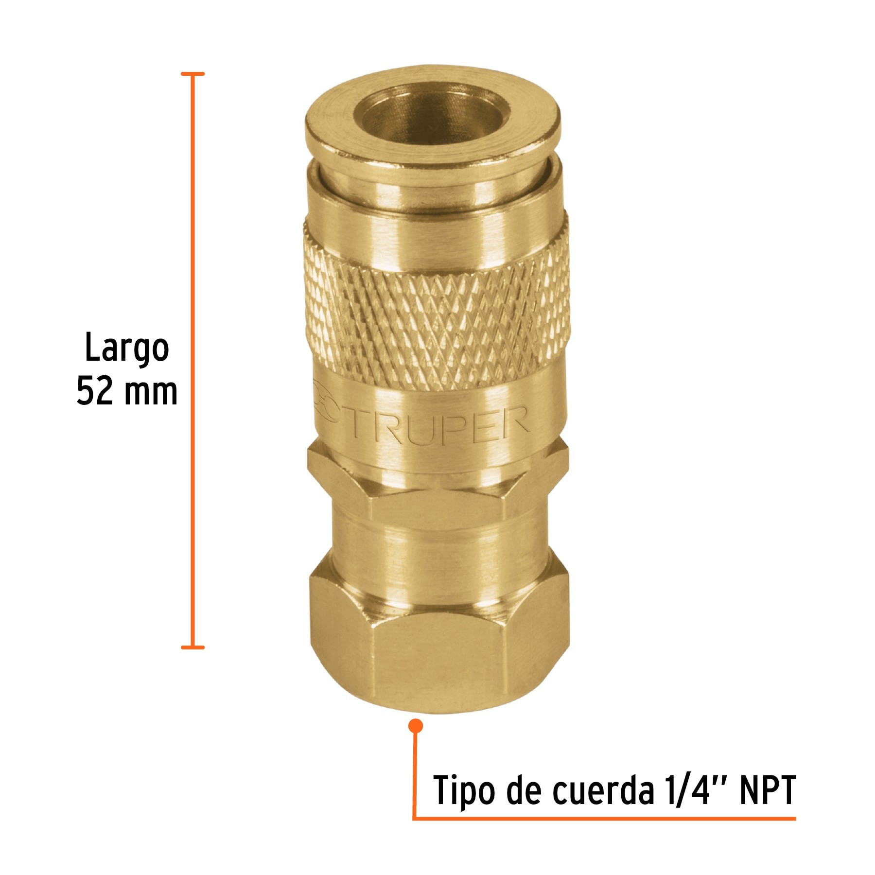 Cople R Pido De Lat N Cuerda Npt Truper Juegos De Accesorios