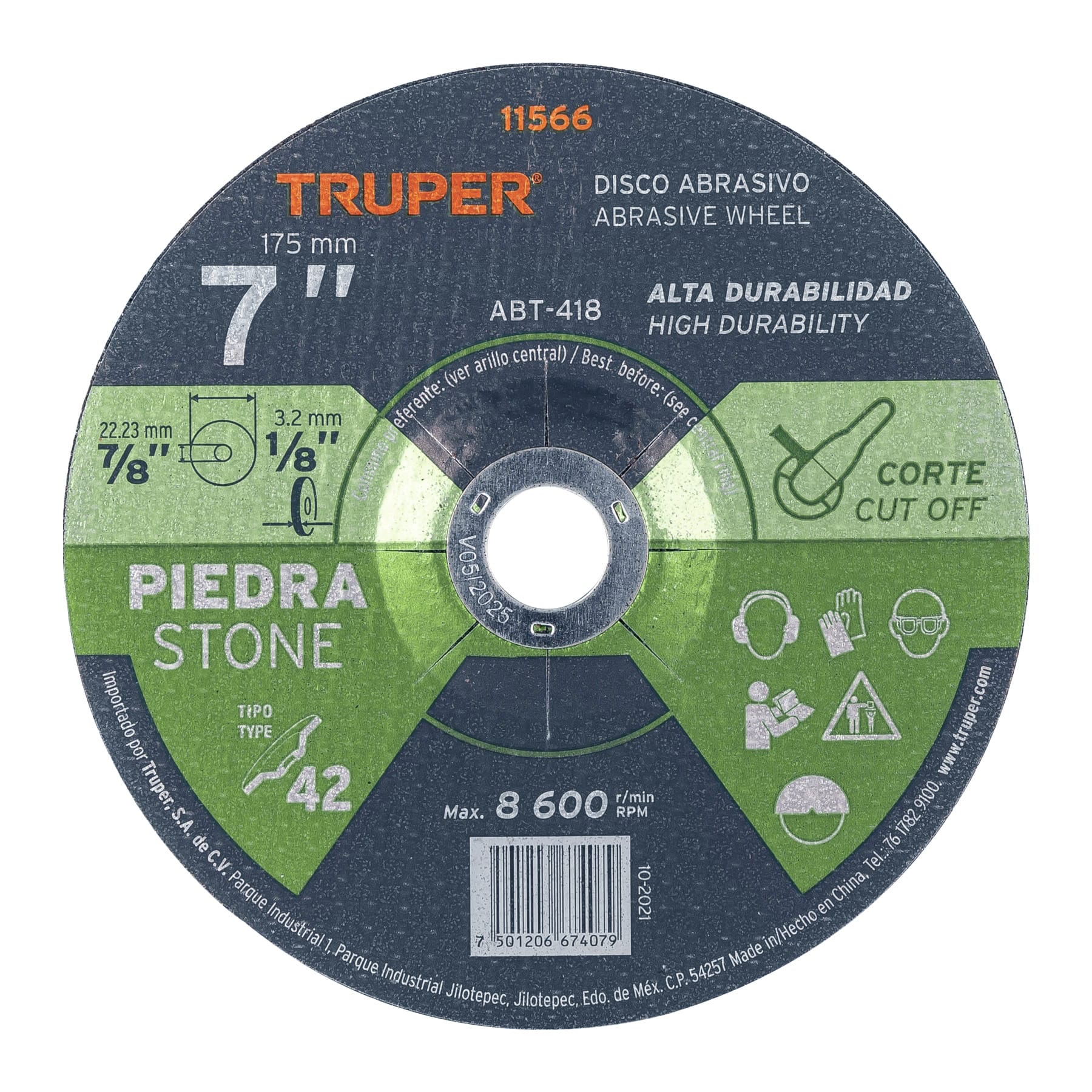 11566 7" Stone cutting wheel