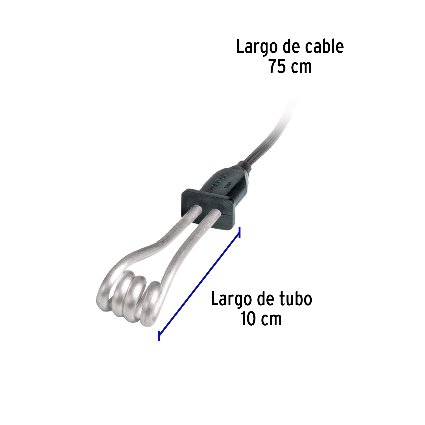 TRUPER 46306 RESISTENCIA PARA CALENTAR AGUA #4 DE 15 L DE INMERSIÓN 750 W,  VOLTECK