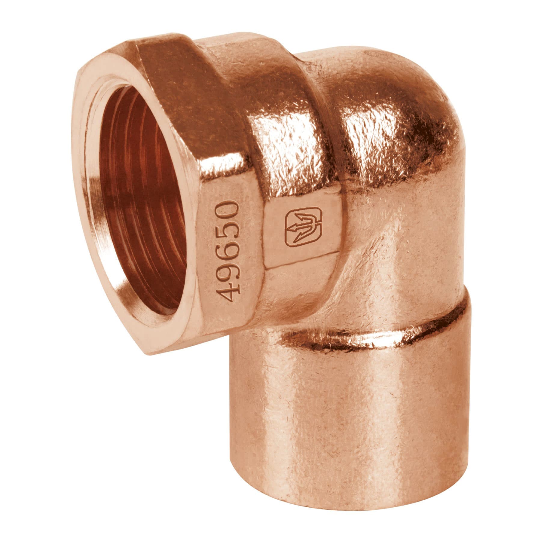 49650 1/2" Female 90º copper elbow