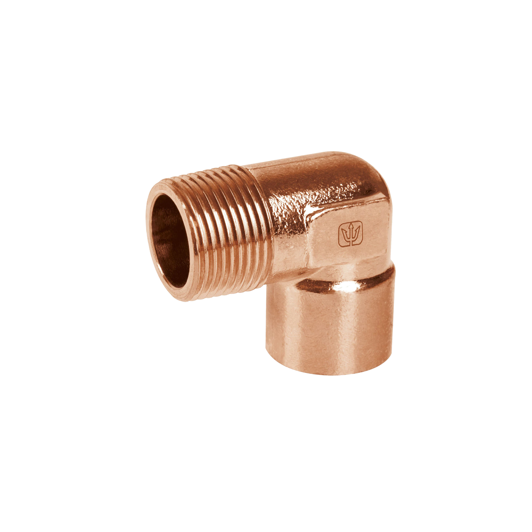 49647 1/2", Male 90º, copper elbow