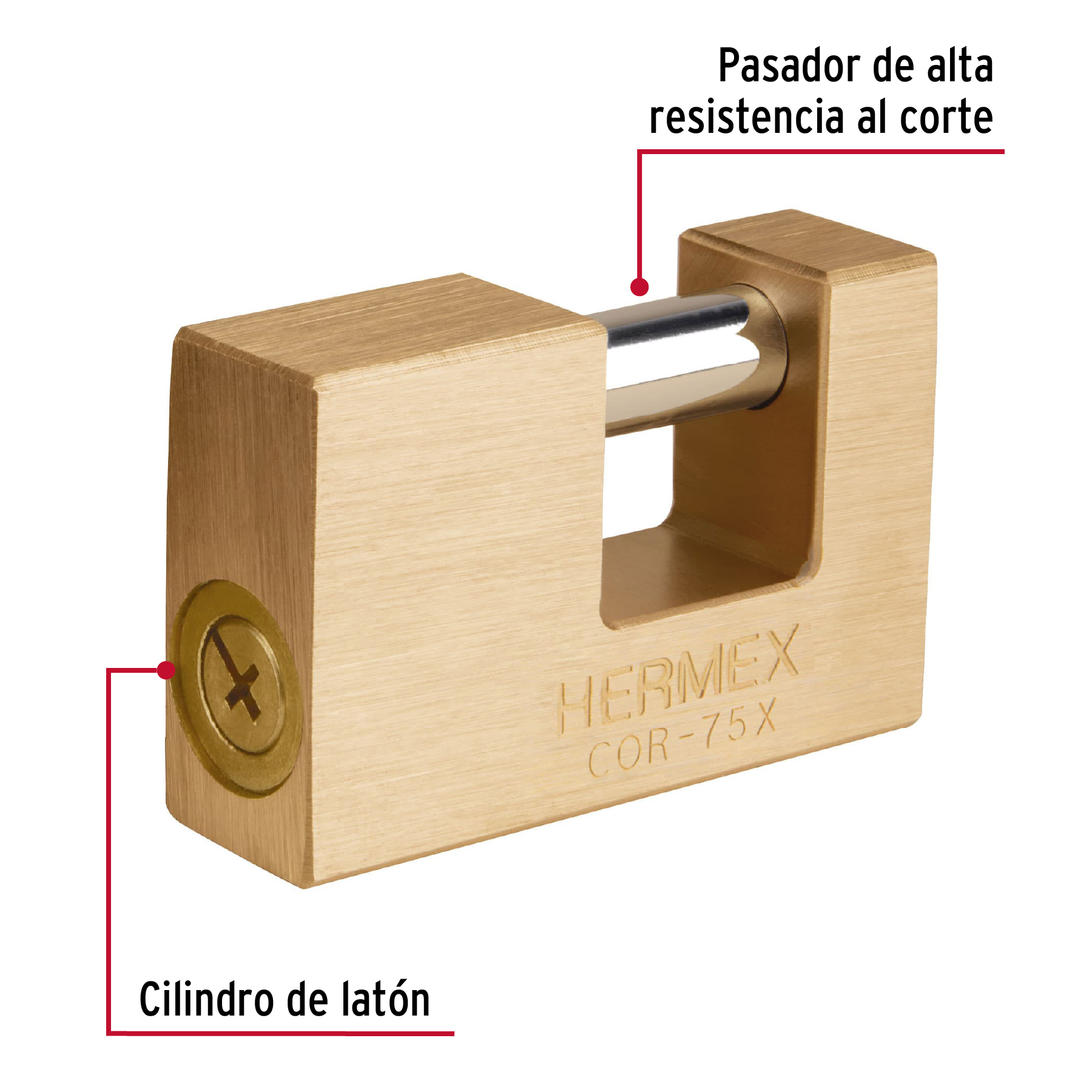 resistencia al corte del pasador