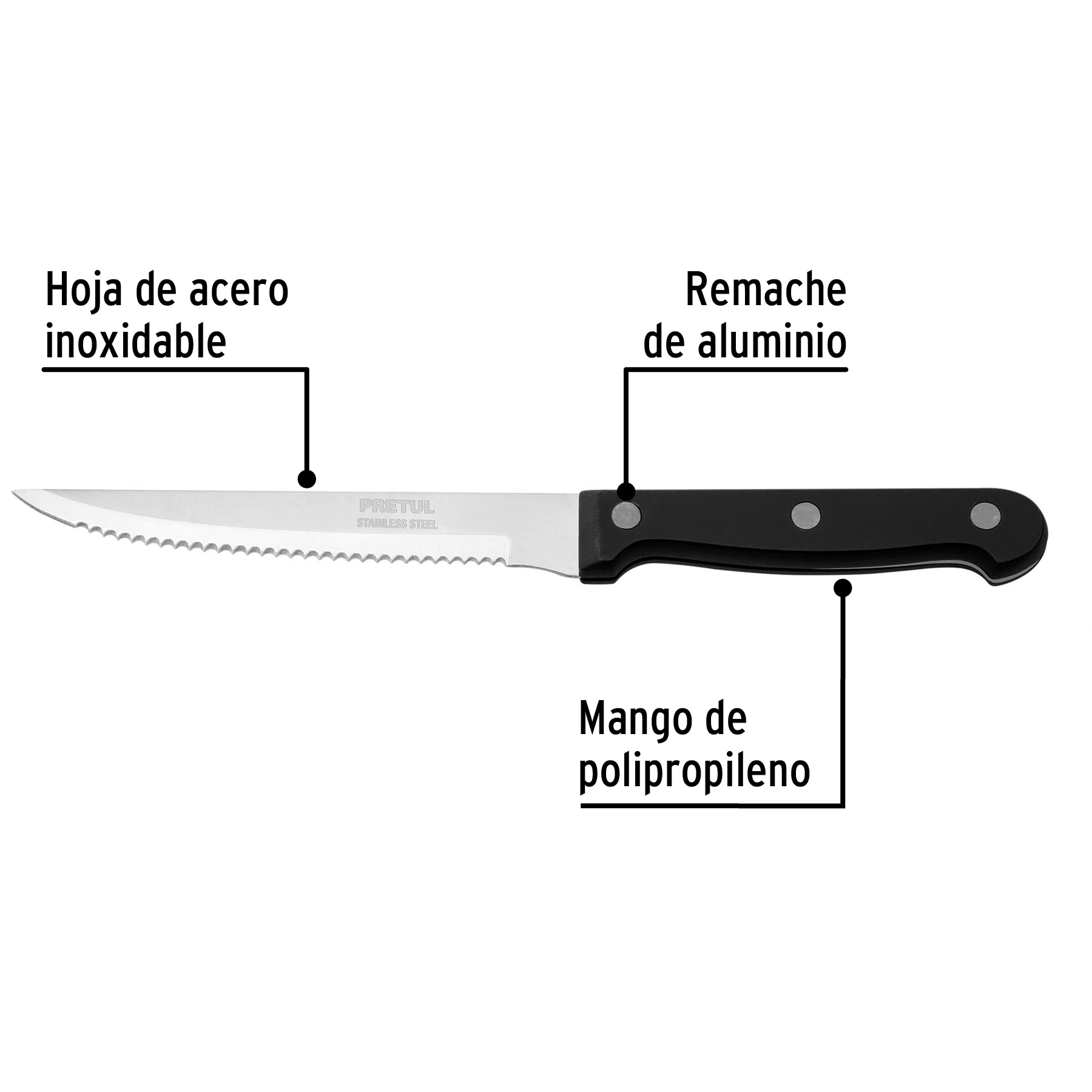 Cuchillo Steak sierra 5