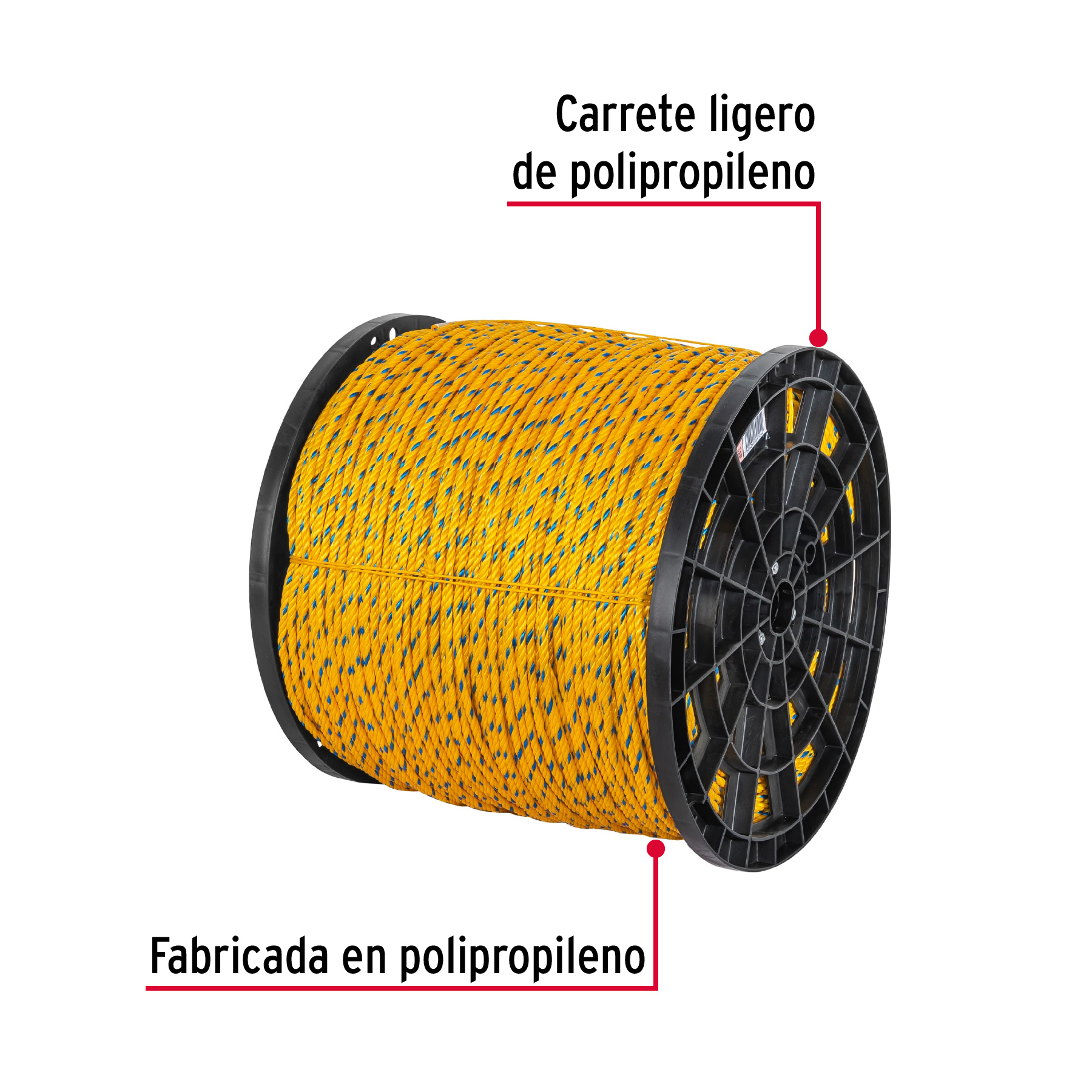 ▷🥇 distribuidor cuerda elástica forrada 6 mm rollo de 100 metros