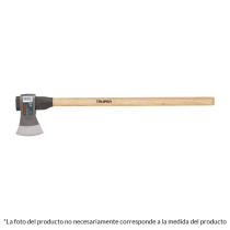 Hacha labor entera 4 lb con mango de madera de 36",Truper