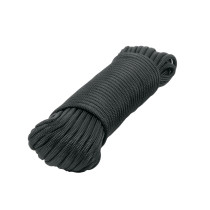 Piola de Nylon Paracord de 4mm x 15 m, negro, Fiero