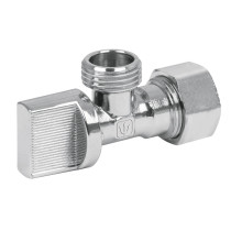 Llave angular de latón 1/2 x 1/2" para CPVC, tipo barrilito