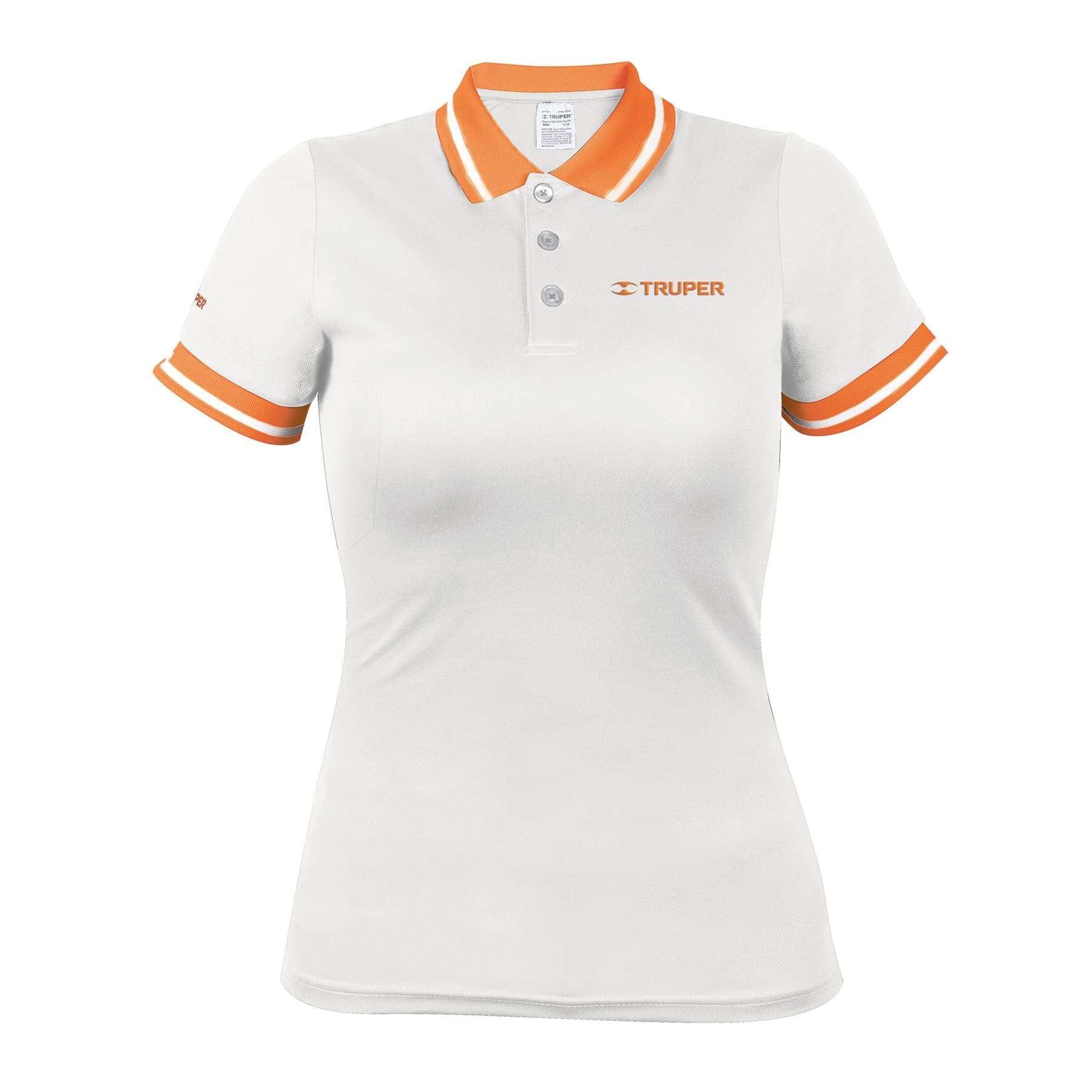 Playeras polo performance blanca para dama Playeras