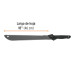 Machete doble filo 18" cacha inyectada, con funda, Truper