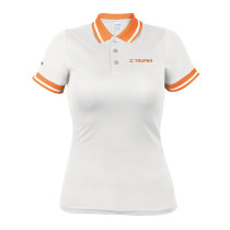 Playeras polo performance blanca, para dama