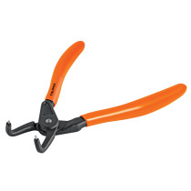 Pinza punta a 90° 6-3/4" para cerrar anillos, mango de PVC