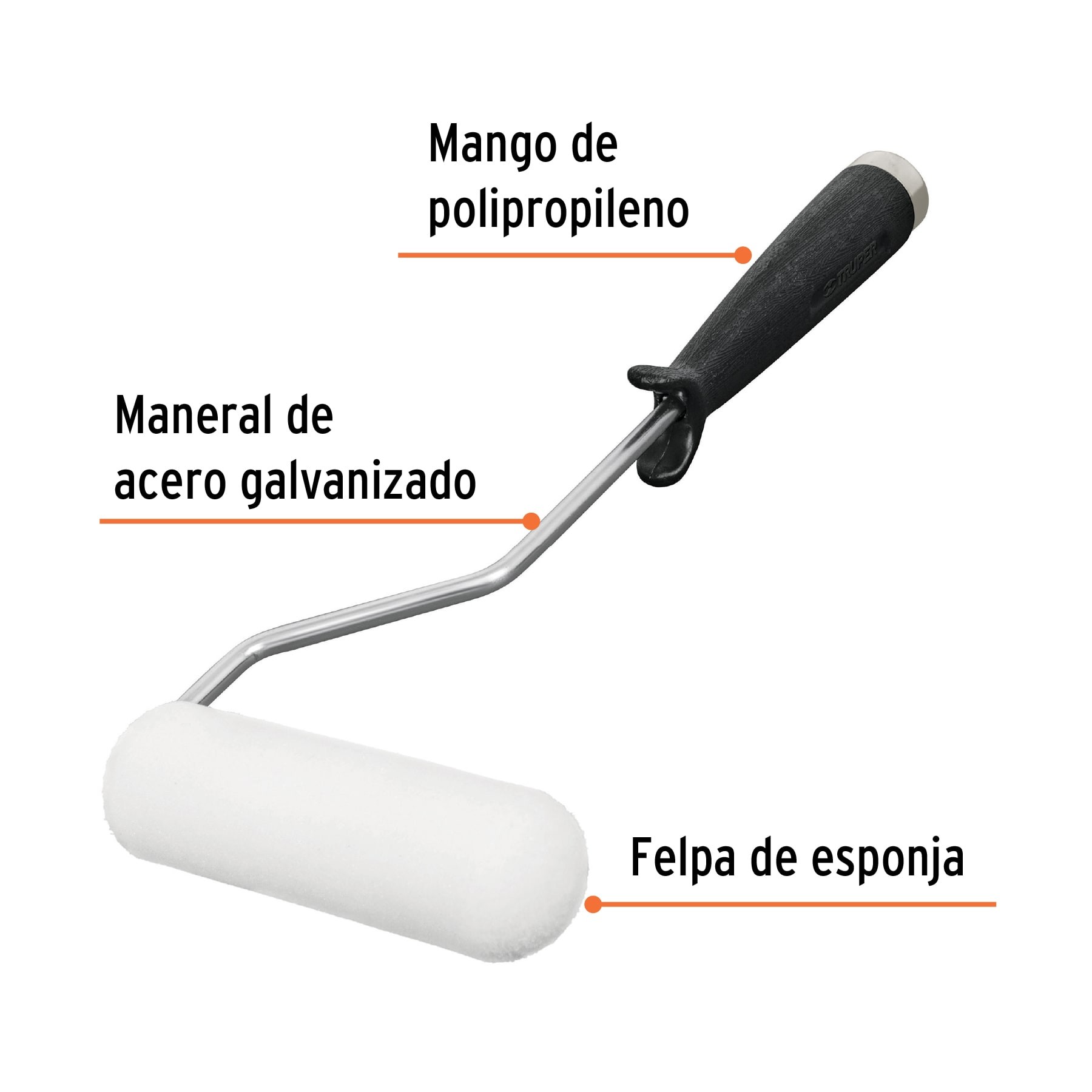 MINI RODILLO DE ESPONJA 10 CM FOAM PRO