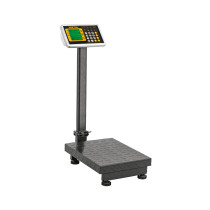 Báscula electrónica de plataforma, plegable, 100 kg. Pretul