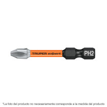 Estuche con 15 puntas de cruz PH2 de impacto largo 2"