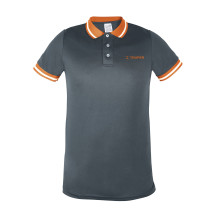 Playeras polo performance gris, para caballero