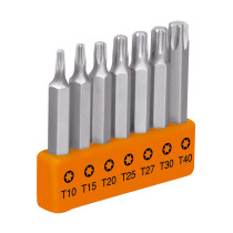 Juego de 7 puntas torx combinadas largo 2", Truper Expert