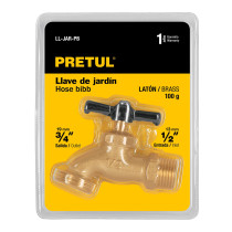 Llave de nariz para jardín, 1/2" en blister, Pretul