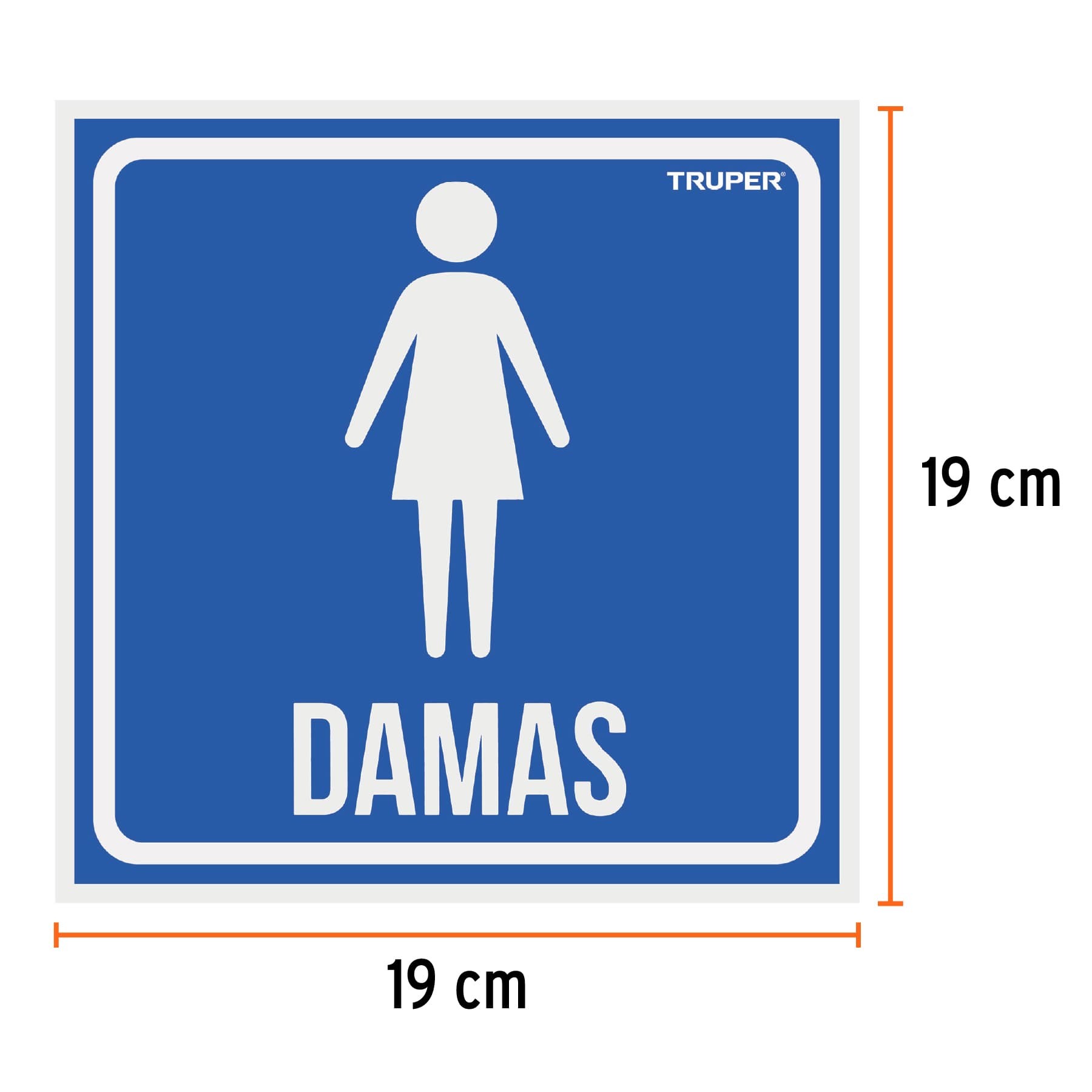 Letrero De Se Alizaci N Damas X Cm Se Alamientos De Seguridad