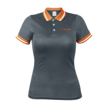 Playeras polo performance, color gris, para dama