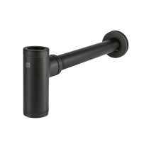 Céspol de bote minimalista 1 1/4", negro, para lavabo, Foset