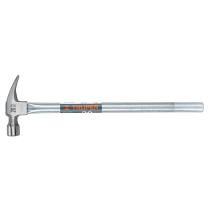 Martillo tubular pulido 20 oz alojamiento imantado uña recta