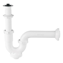 Céspol rígido 1-1/4", con contra, polipropileno, para lavabo