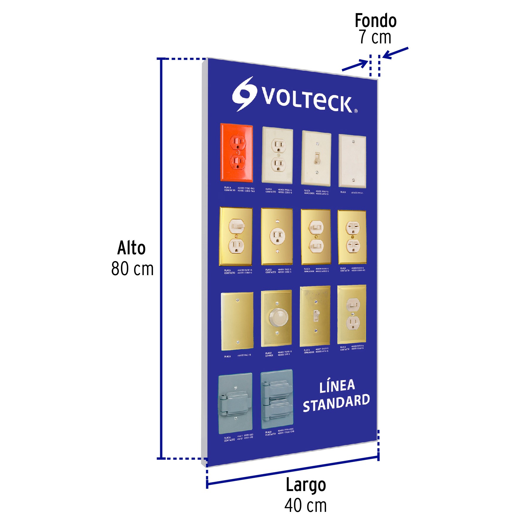 Interruptor de Palanca con Contacto Standard Blanco VOLTECK