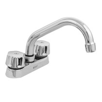 Mezcladora 4" para lavabo, tubular, cartucho compresión