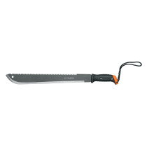 Machete doble filo 18", con correa, funda de cartón, Truper