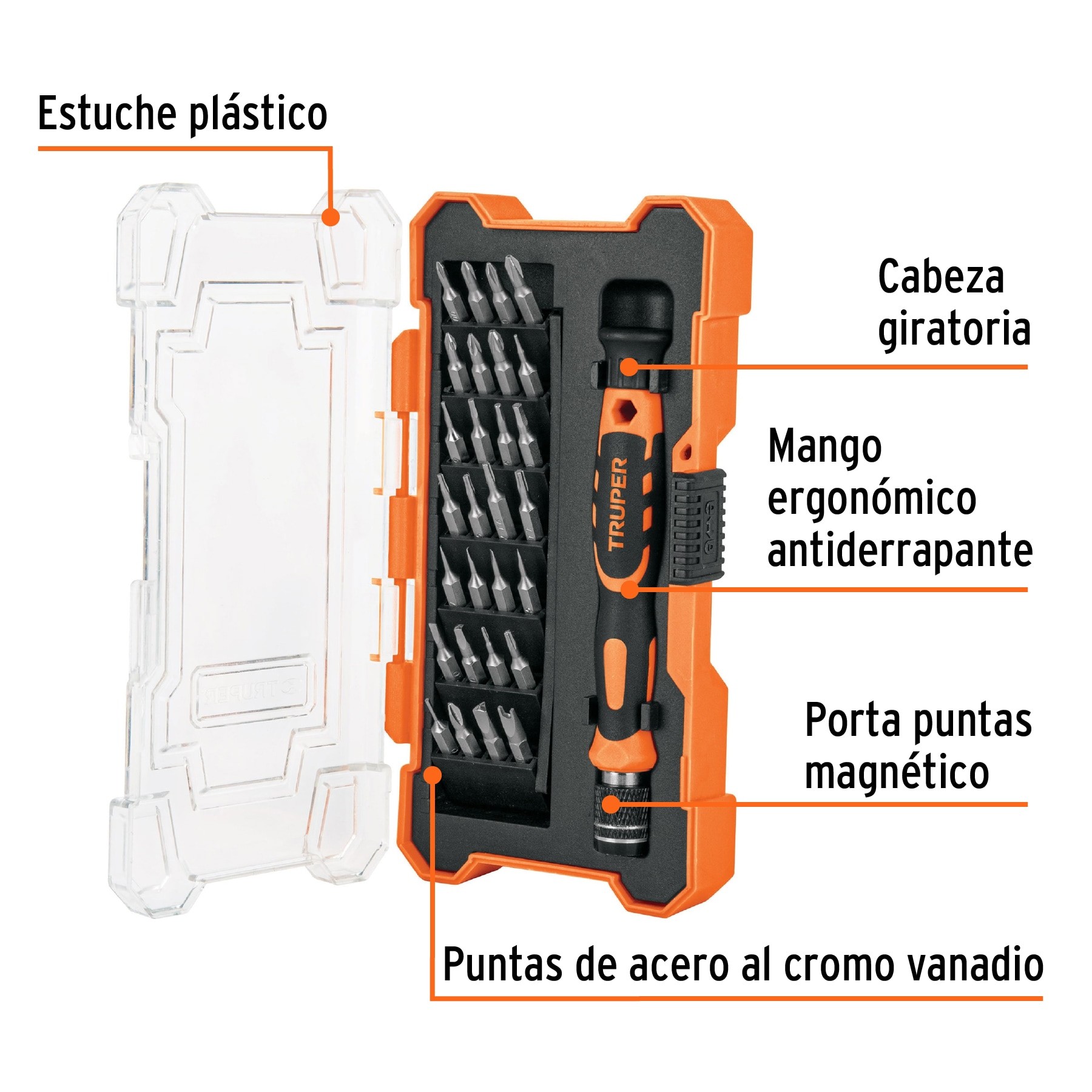 Kit Destornilladores Truper + Combo De Precisión Joyero