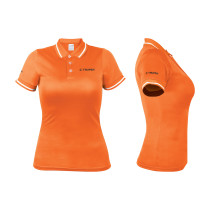 Playeras polo performance naranja, para dama