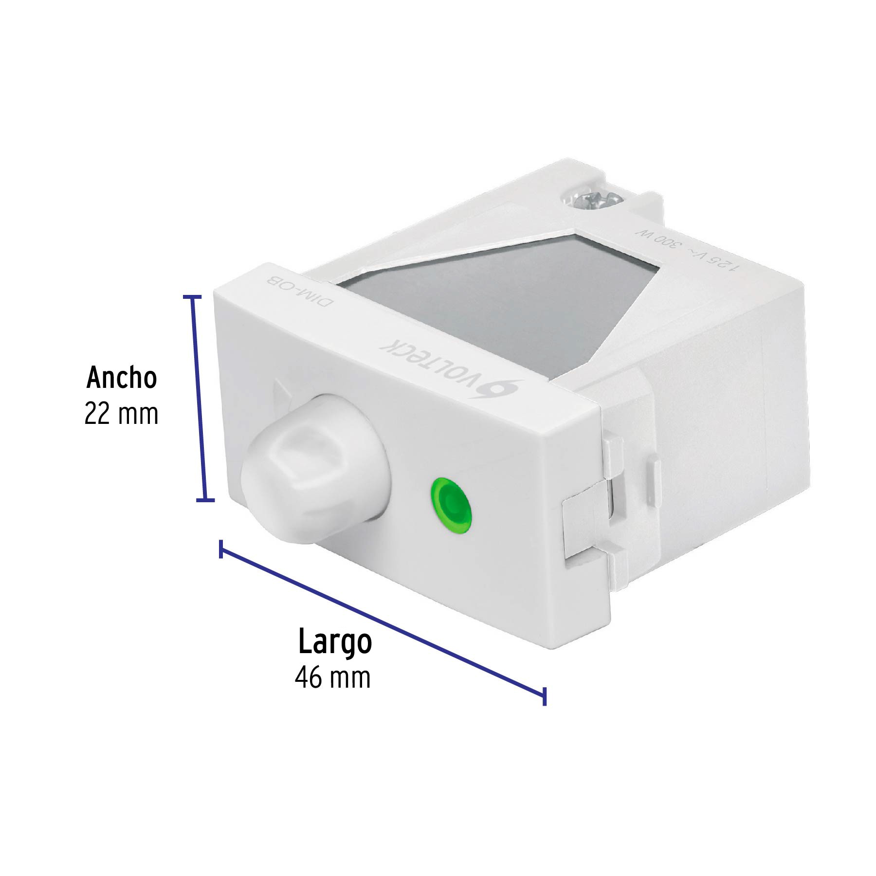 Regulador giratorio monoblock LIKA color blanco