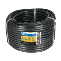 Manguera para gas, PVC negra, 3/8"x50 m, s/conexión, Foset