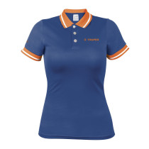 Playeras polo performance azul, para dama