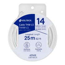 Cables THHW-LS, rollos de 10 m, 20 m y 25 m, color blanco