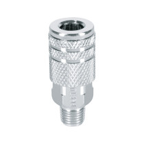 Cople acero, cuerda 1/4NPT, macho, Pretul