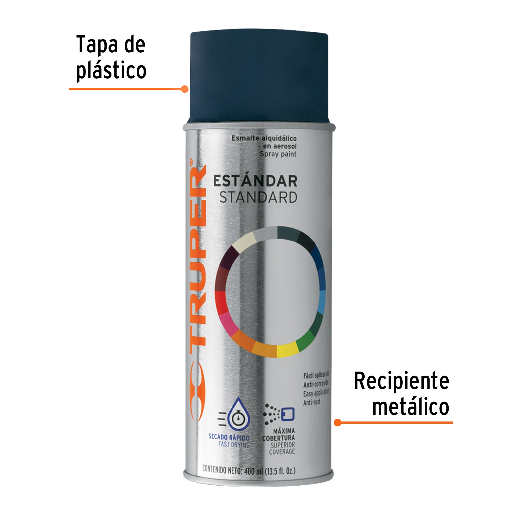 Pintura En Aerosol, Azul Ultramar, Bote Tradicional, 400ml, Colores ...