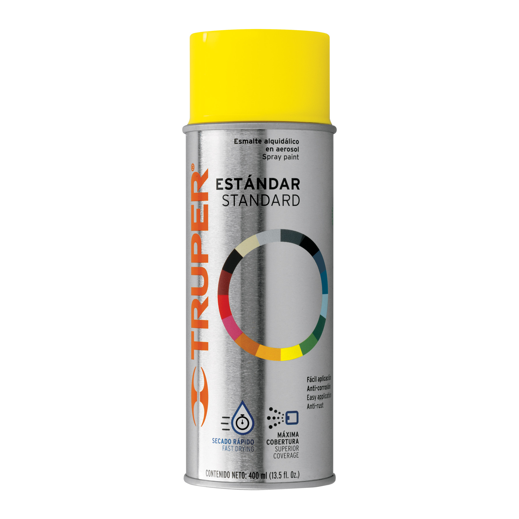 Pintura en aerosol, amarillo canario,bote tradicional,400ml