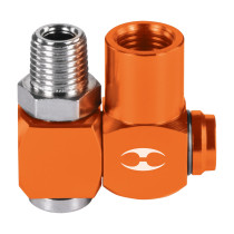 Destorcedor macho-hembra de aluminio, cuerda 1/4"NPT, Truper