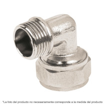 Codo 90° para PEALPE, 3/8", con rosca macho, Foset