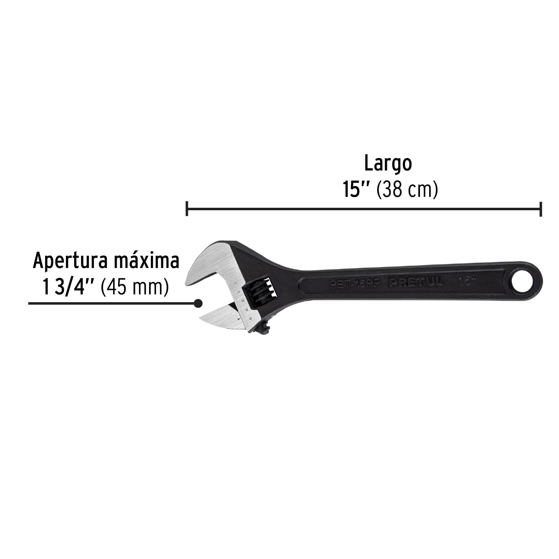 Llave Ajustable (perico) 15 Pavonada, Pretul, Llaves Ajustables ...