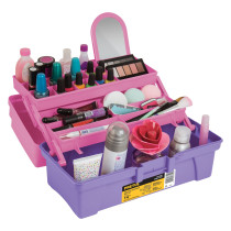 Caja cosmetiquera 14", rosa/morado, Pretul