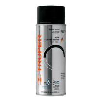 Pintura en aerosol alta temp, negro, bote tradicional, 400ml